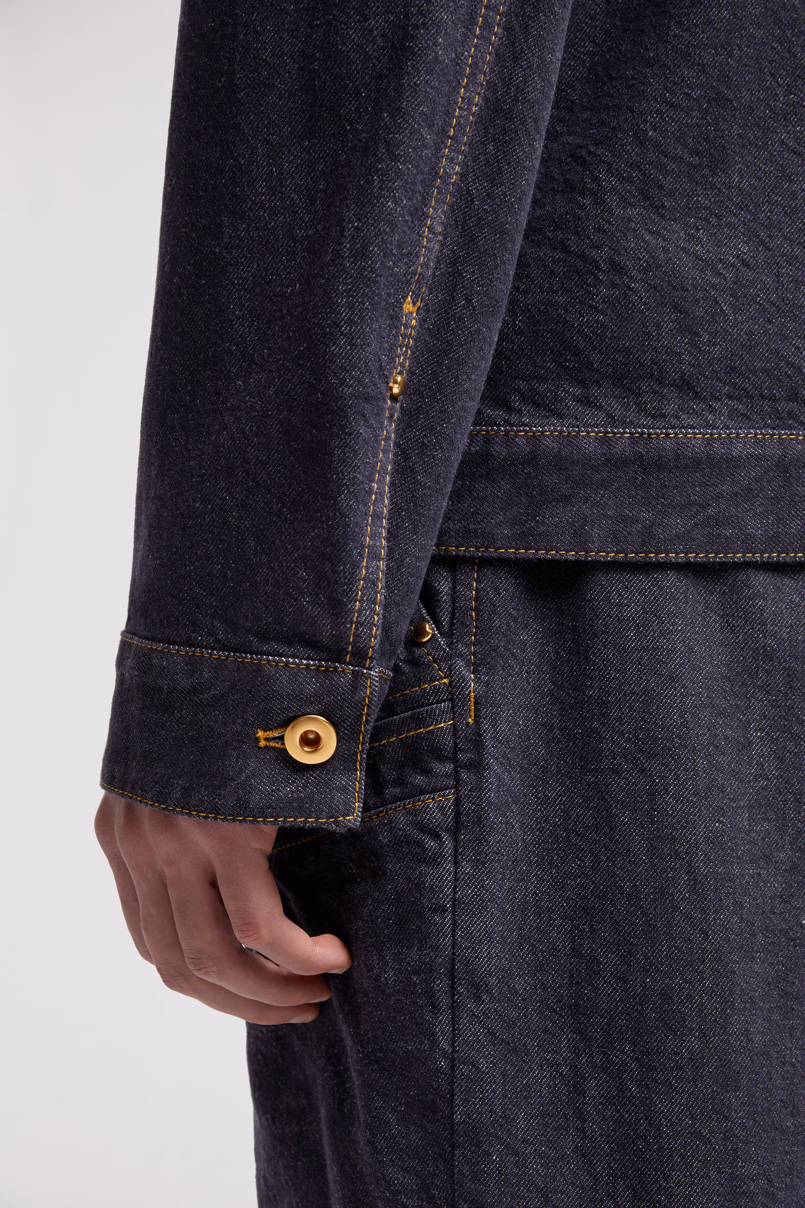 Moncler x Mercedes-Benz by NIGO Nepit Denim Jacket Men Denim Blue Moncler 7
